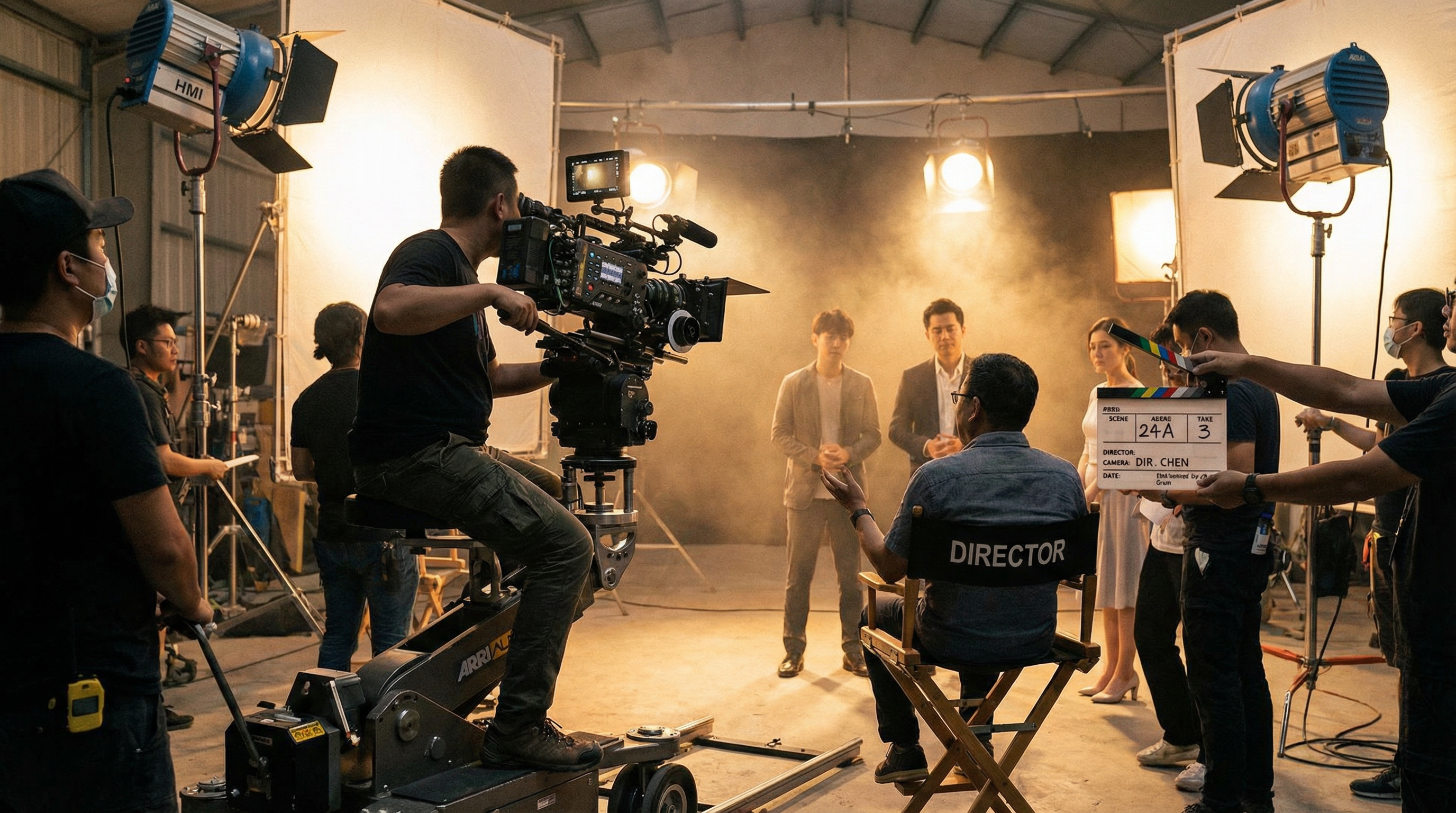 专业电影拍摄现场